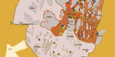 Kat jeyografik nan ravin wonm lòt bò larivyè Jouden